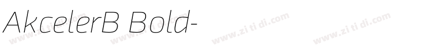 AkcelerB Bold字体转换